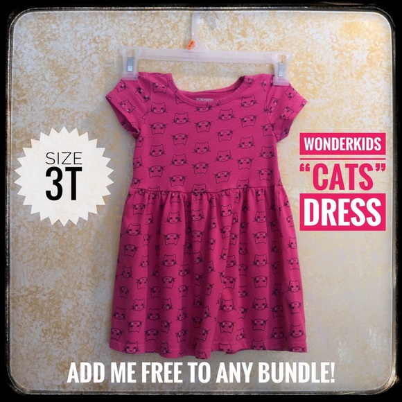 Wonderkids Other - Wonderkids cat print dress - free when bundled!